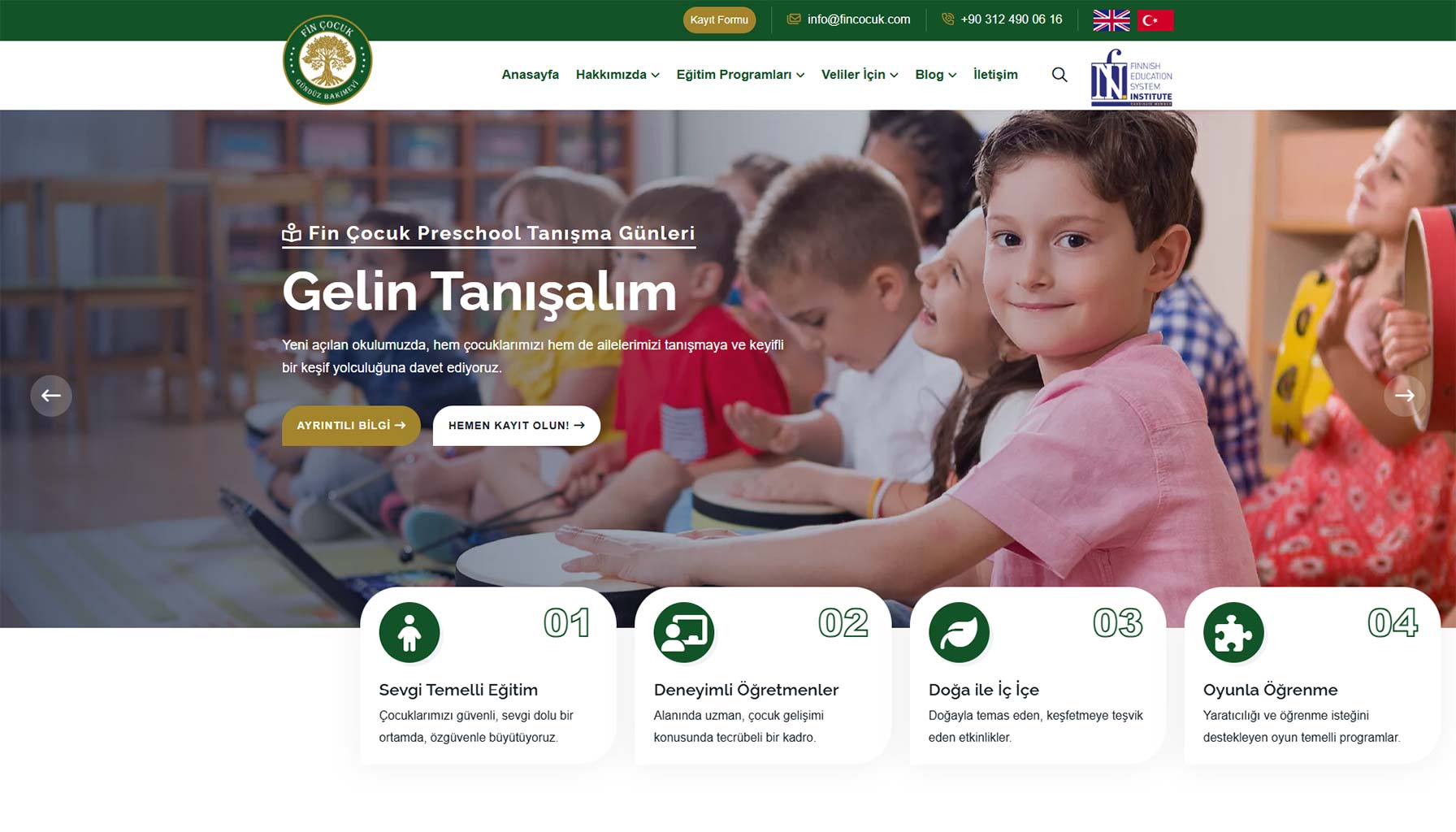 Özel Okul Web Sitesi Tasarımı